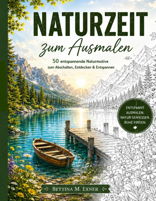 Cover von Naturzeit zum Ausmalen
