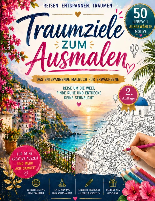 Cover von Traumziele zum Ausmalen